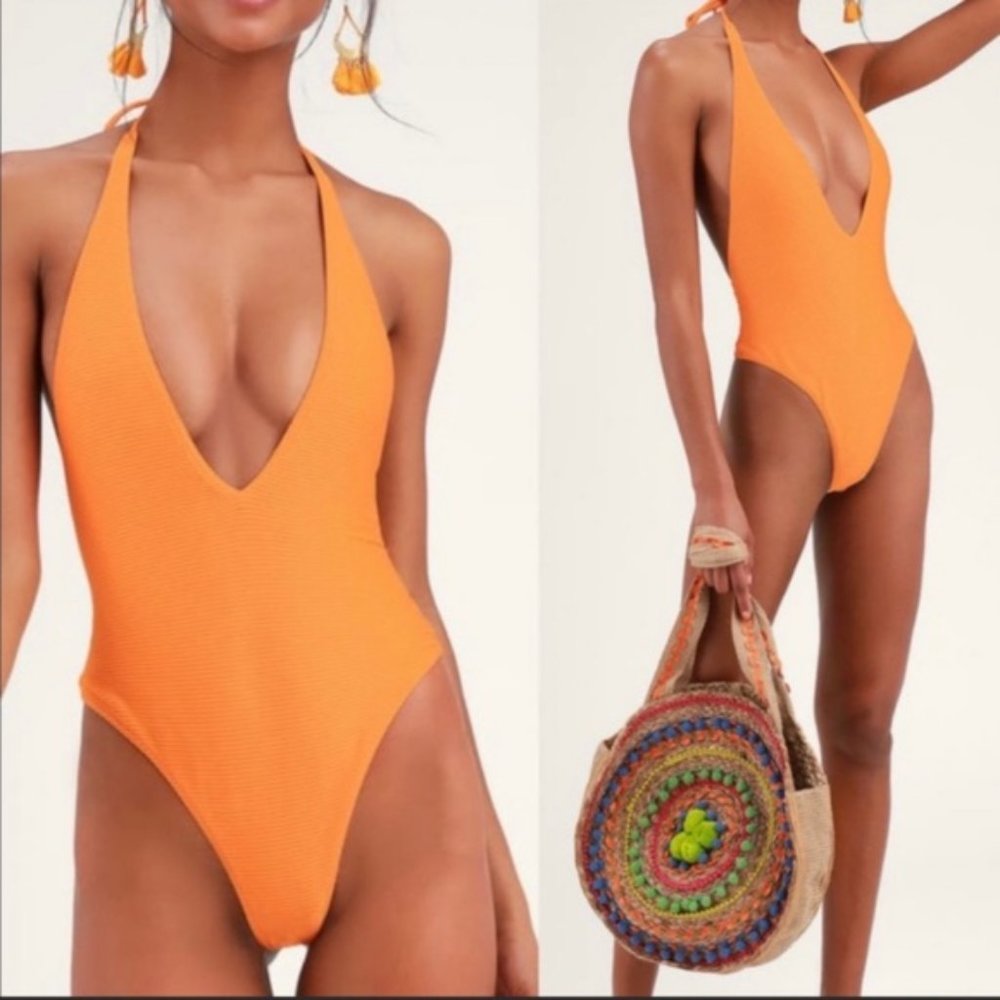 Twin Justice Plunge One-Piece Swimsuit